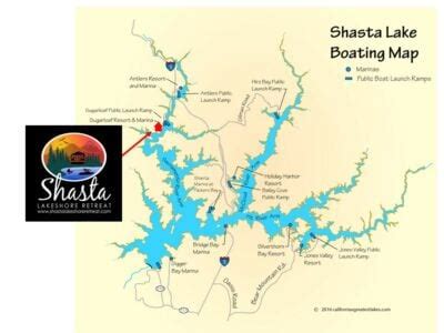 Lake Shasta Marinas Map | Images and Photos finder