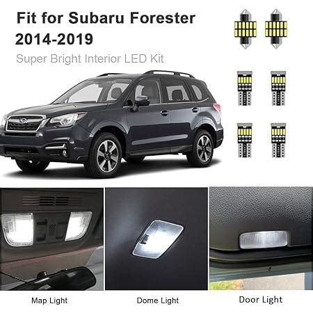 Amazon.com: 8pcs Forester Interior LED Lights Kit Super Bright LED Map ...