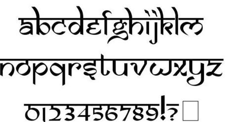 Simple Sanskrit Writing Font Free Download For Art Design | Typography Art Ideas