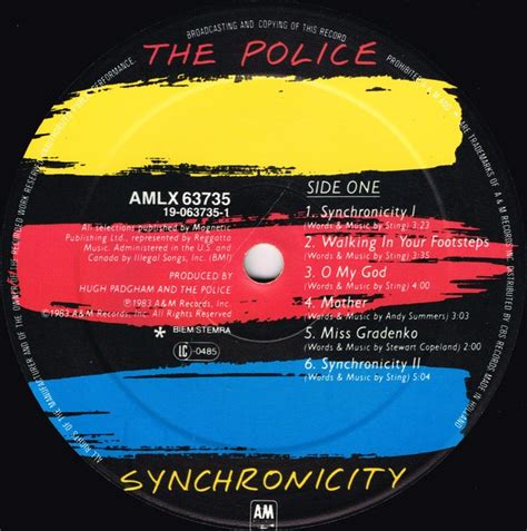 The Police - Synchronicity - Vinyl Pussycat Records