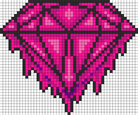 Diamond Perler Bead Pattern / Bead Sprite | Beads | Beading patterns, Cool pixel art, Pixel art ...