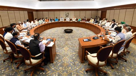 PM Modi chairs in-person Union Cabinet meeting today after more than a year | Latest News India ...