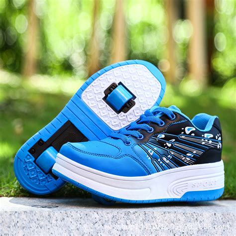 2016 New Fashion Children shoes with wheels boys Yeezy Kids Cool Sneakers With Wheels Girls ...