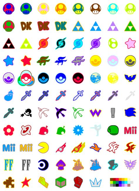 Super Smash Bros. Character Icons by starboltarts on DeviantArt