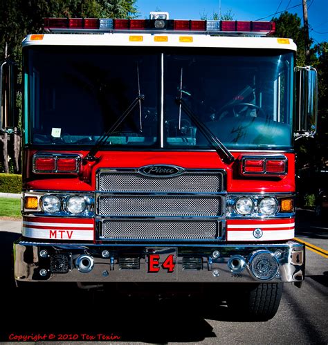 Pierce Fire Truck, Mountain View Fire Department E4 Front … | Flickr