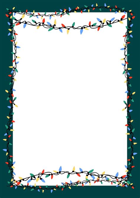 Holiday Lights Page Border