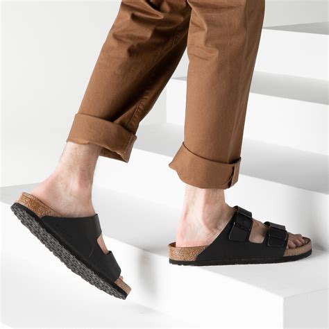 Mens Birkenstock Arizona Sandal - Black | Journeys