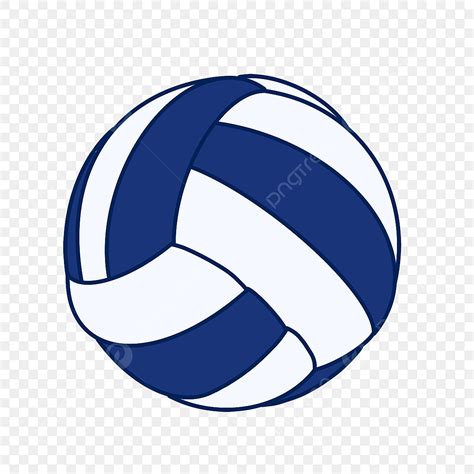 Volleyball Ball Clipart Transparent Background, Blue And White Ball ...