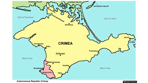 Map Of Europe Crimean Peninsula