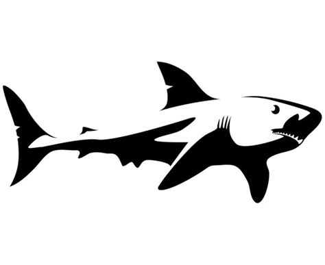 The best free Shark silhouette images. Download from 483 free ...