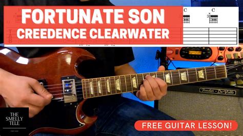 Fortunate Son!! Creedence Clearwater Revival Guitar Lesson - YouTube