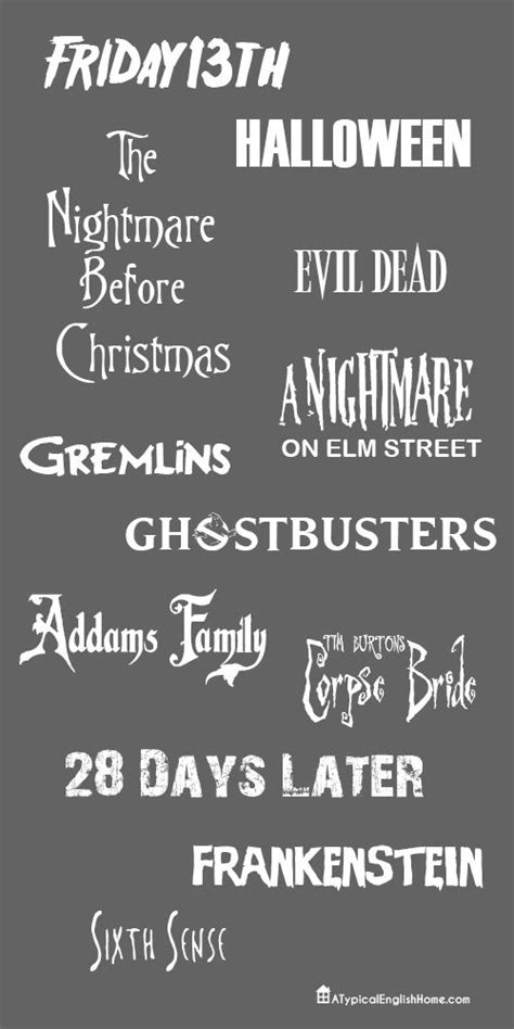 Movie Fonts