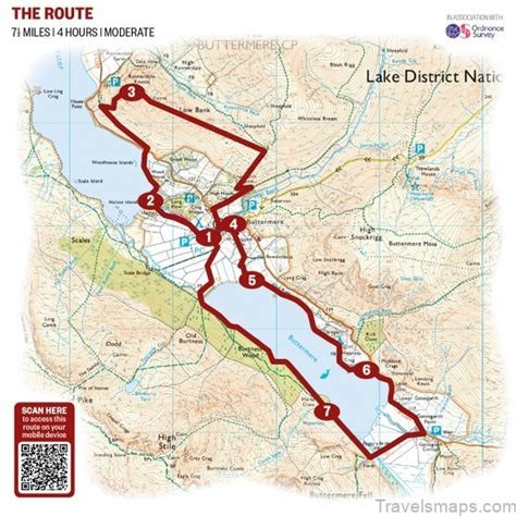 Windermere Map - Windermere Lake District Camping Guide - TravelsMaps.Com