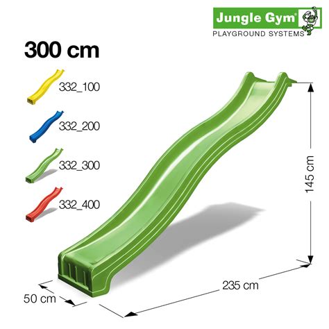 Jungle Gym Climbing Frames – Wavy Star Slide Long