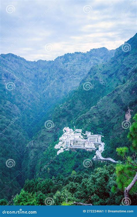 View of Vaishno Devi Shrine from the Top of the Mountain Stock Image ...