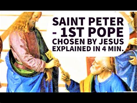 St. Peter, the 1st Pope - Saint Peter Apostle Appointed by Jesus - St ...