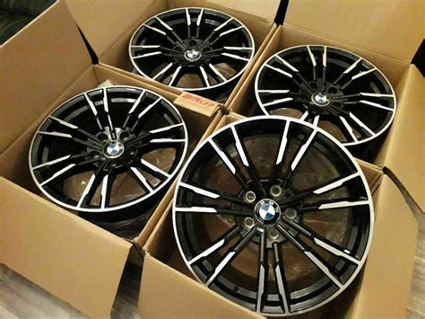 NEW 18" INCH ALLOY WHEELS ALLOYS BLACK BMW R18 1 2 3 4 5 SERIES E87 E46 ...