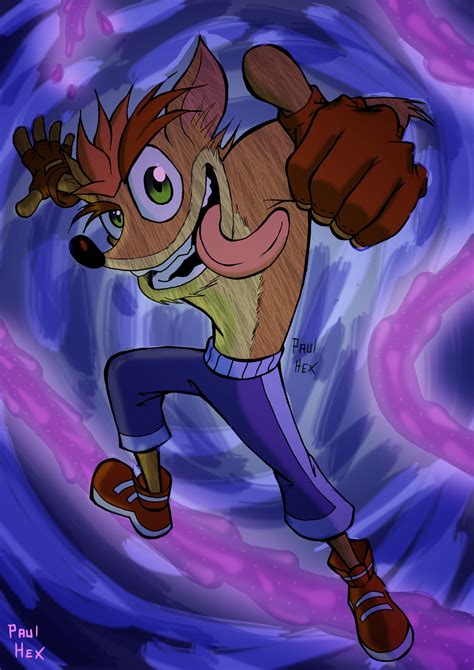 Crash Bandicoot fan-art by PaulHex on Newgrounds