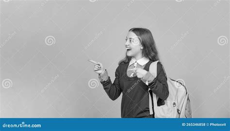 Happy Kid Pointing Finger on Yellow Background. September 1. Happy Childhood Stock Photo - Image ...