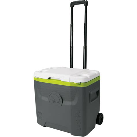 Igloo Quantum 28-Quart Ice Chest Cooler with Wheels - Black and Mint - Walmart.com - Walmart.com