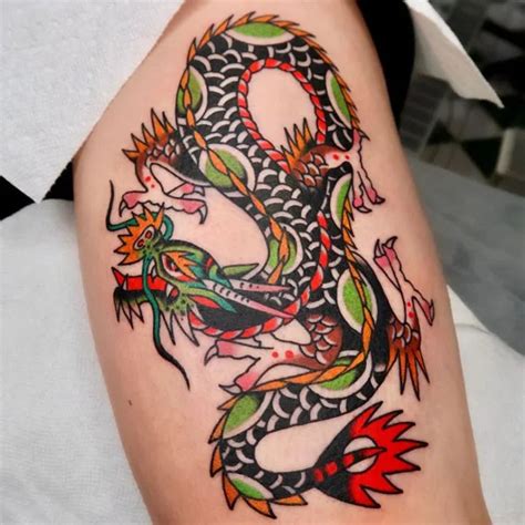 Traditional Japanese Dragons Tattoos