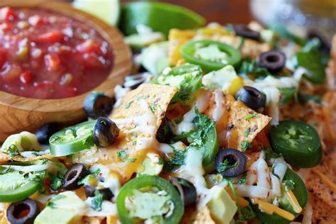 Nachos With Cheese, Jalapenos, Black Olives And Salsa mexico Photograph by Brenda Spaude - Fine ...