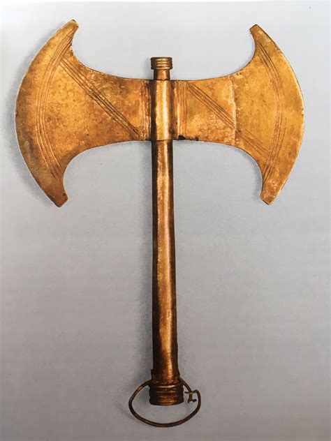 A Minoan Labrys (double-bladed axe) from the latter half of the 17th Century BCE. Herakleion ...