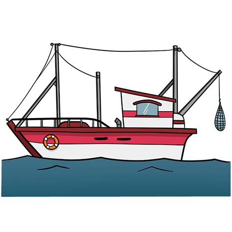 Fishing Boat Drawings