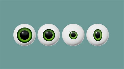 Cartoon Eyes - 3D model by Starkosha [c1be2e5] - Sketchfab