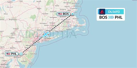 DL5693 Flight Status Delta Air Lines: Boston to Philadelphia (DAL5693)