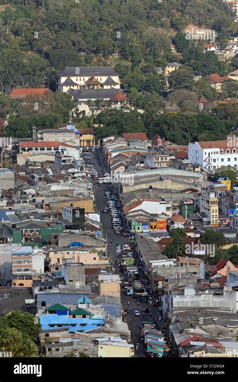 Overview of Kandy in Sri Lanka Stock Photo - Alamy