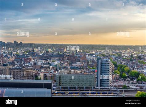 Amsterdam panoramic view from an a'dam lookout observation tower Stock Photo - Alamy