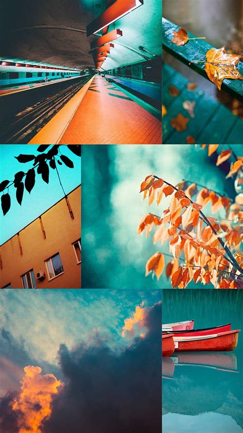 Orange And Teal, HD phone wallpaper | Peakpx