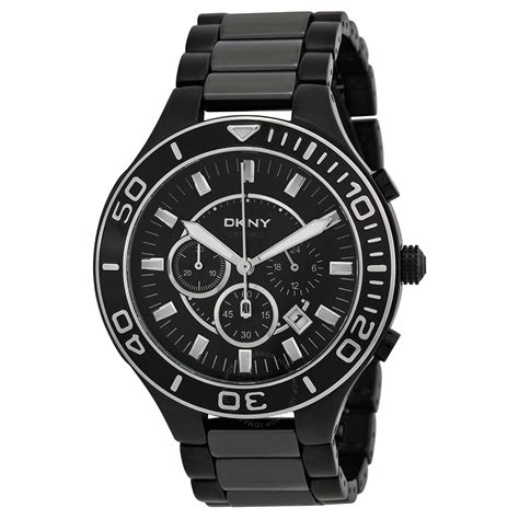 DKNY Black Chronograph Dial Ceramic Men's Watch NY1490 - DKNY - Watches ...