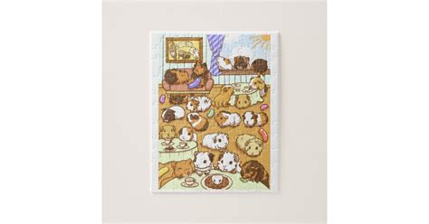 Guinea Pig Cafe Jigsaw Puzzle | Zazzle