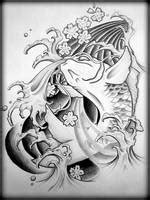 Koi fish tattoo design by Sandersk on DeviantArt