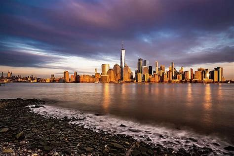 Lower Manhattan skyline at sunset Our beautiful Wall Art and Photo ...