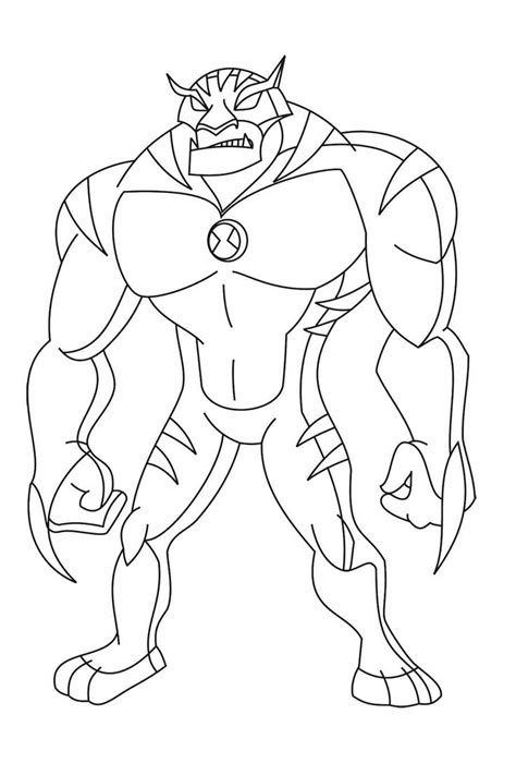 Ben 10 Humungousaur Coloring Pages - Coloring Home