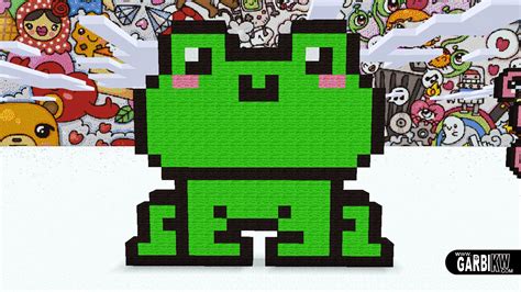 Minecraft Pixel Art - How To Make a Kawaii Frog by Garbi KW