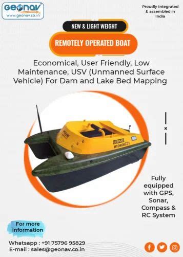 Unmanned Surface Vehicle at Rs 895000 | Remote Control Boat in Navi Mumbai | ID: 2849253340491