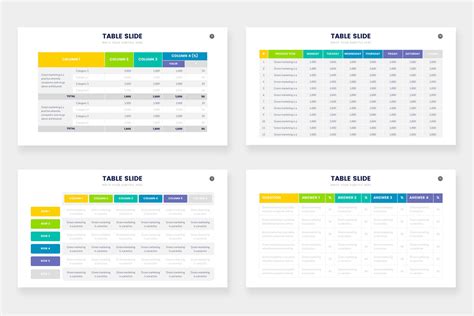 Table Infographics – Infograpia