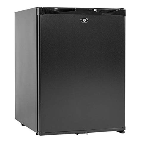 Smad Mini Fridge with Lock Compact Refrigerator for Dorm Office Bedroom No Noise,12V/110V,1.0 ...