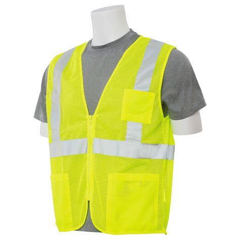 Safety Vest with Pockets & Zipper – Yellow/Lime|Penn Enterprises