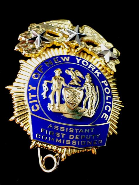 New York NYPD Assistant First Deputy Commissioner - COLLECTORS-BADGES.COM