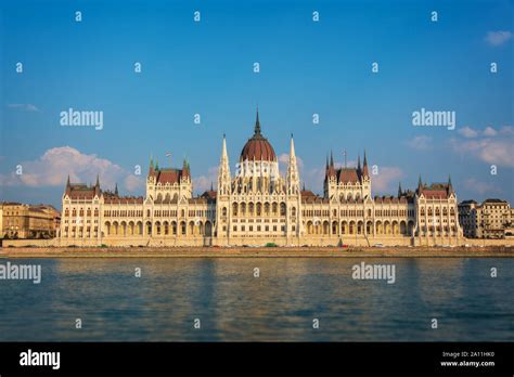 Budapest parliament and Danube river, Hungary Stock Photo - Alamy