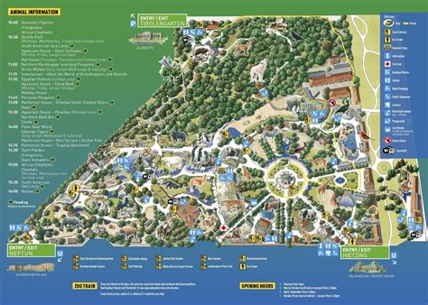 Vienna Zoo (Tiergarten Schönbrunn) Map / Brochure - Guide maps online | Vienna zoo, Map ...