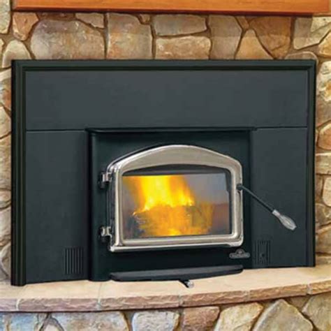 EPI-1101M Napoleon Small Wood Burning Fireplace Insert, Metallic Black ...