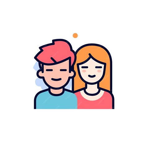 Premium Vector | Vector of a couple making eye contact in a minimalist setting