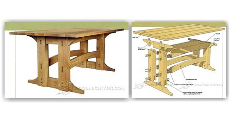 Refectory Table Plans • WoodArchivist