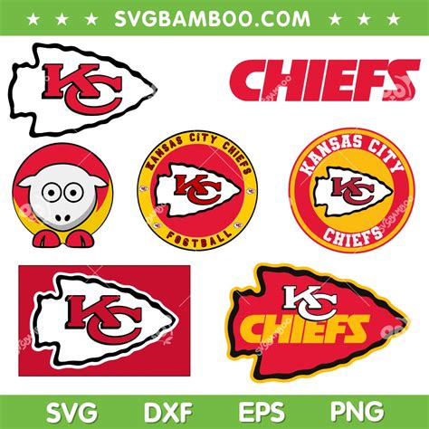 Kansas City Chiefs Logo SVG Bundle, Chiefs Football Logo